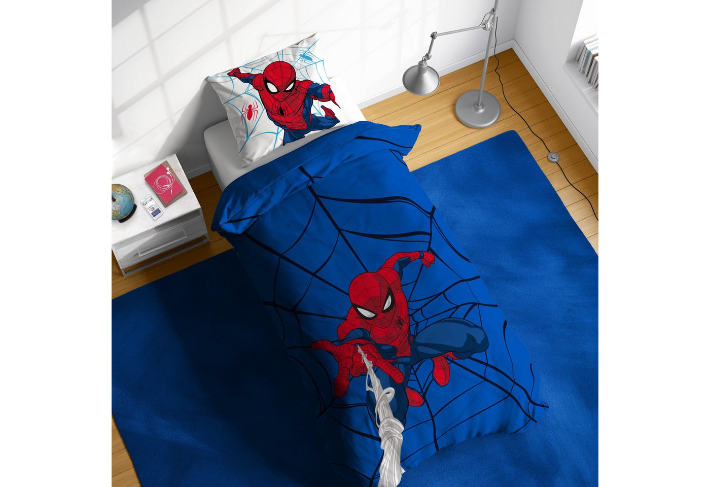 Spiderman Kinderbettwäsche SpiderMan Webtastic, Linon, 2 teilig, 100% Baumwolle – Bild 2 von 5