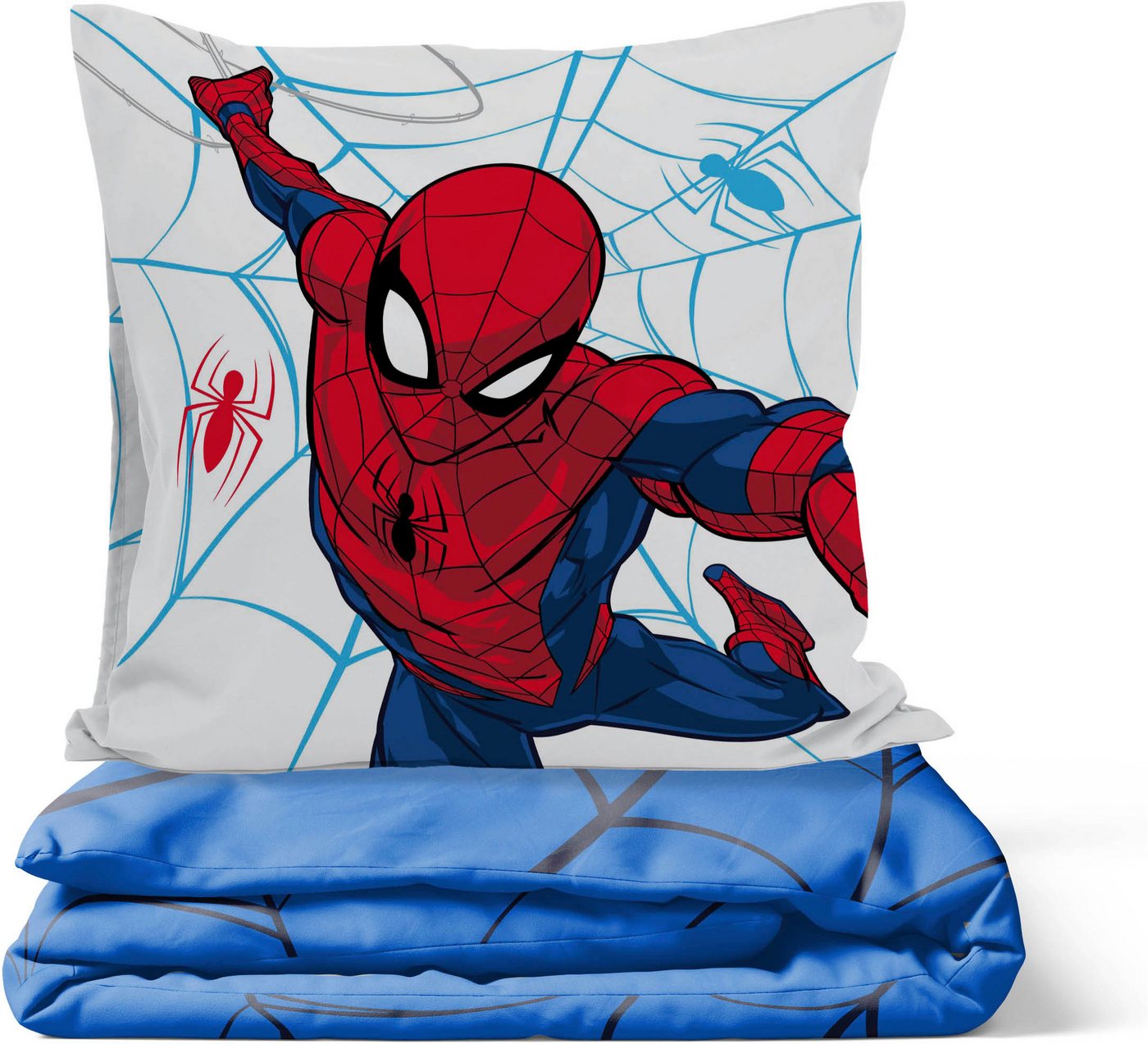 Spiderman Kinderbettwäsche SpiderMan Webtastic, Linon, 2 teilig, 100% Baumwolle – Bild 5 von 5