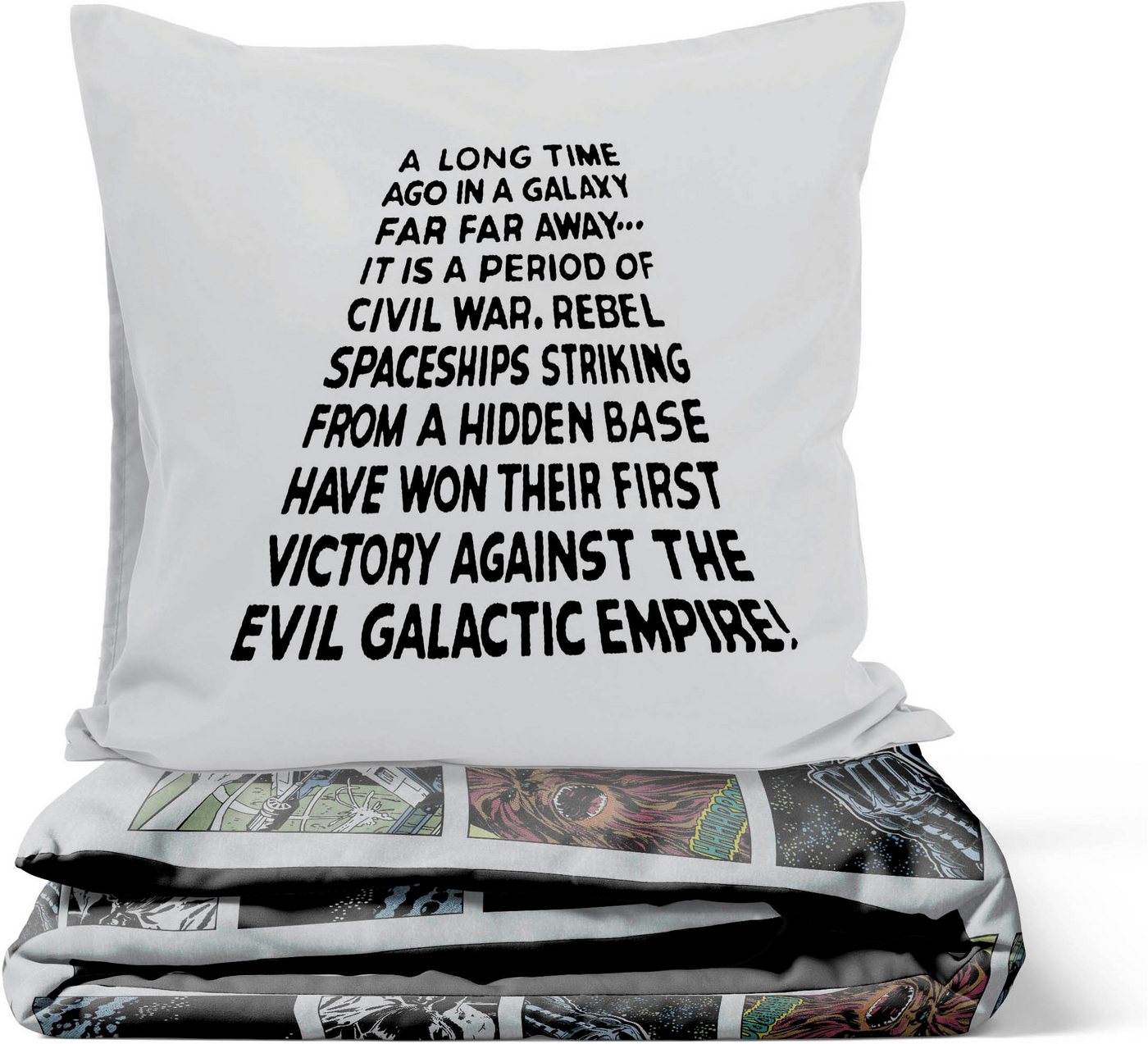 Star Wars Kinderbettwäsche Star Wars Classic Comic, Linon, 2 teilig, 100% Baumwolle – Bild 5 von 5