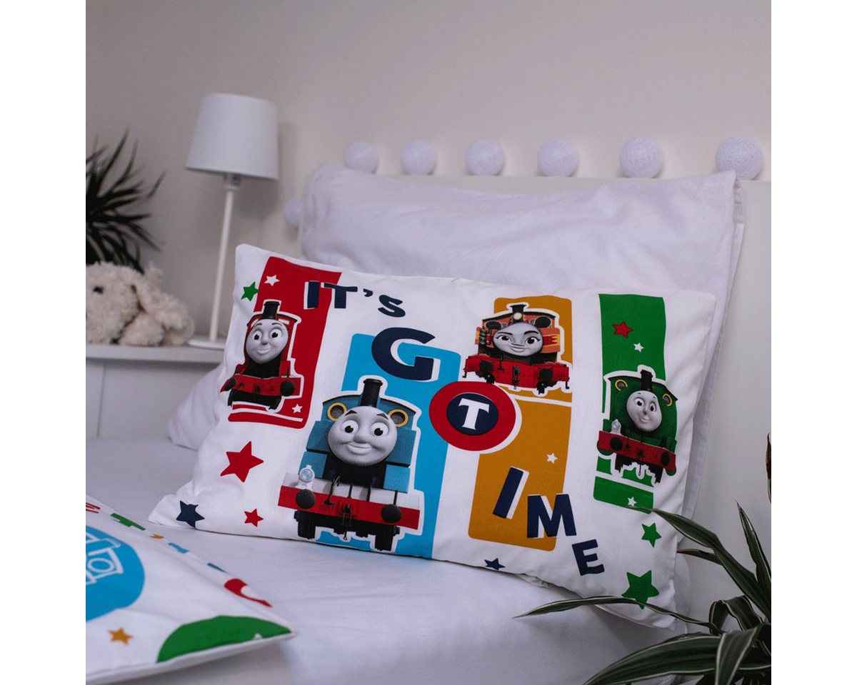 Thomas & Friends Kinderbettwäsche Thomas & Friends, Thomas die Lokomotive Let´s Go, Renforcé, 2 teilig – Bild 4 von 5