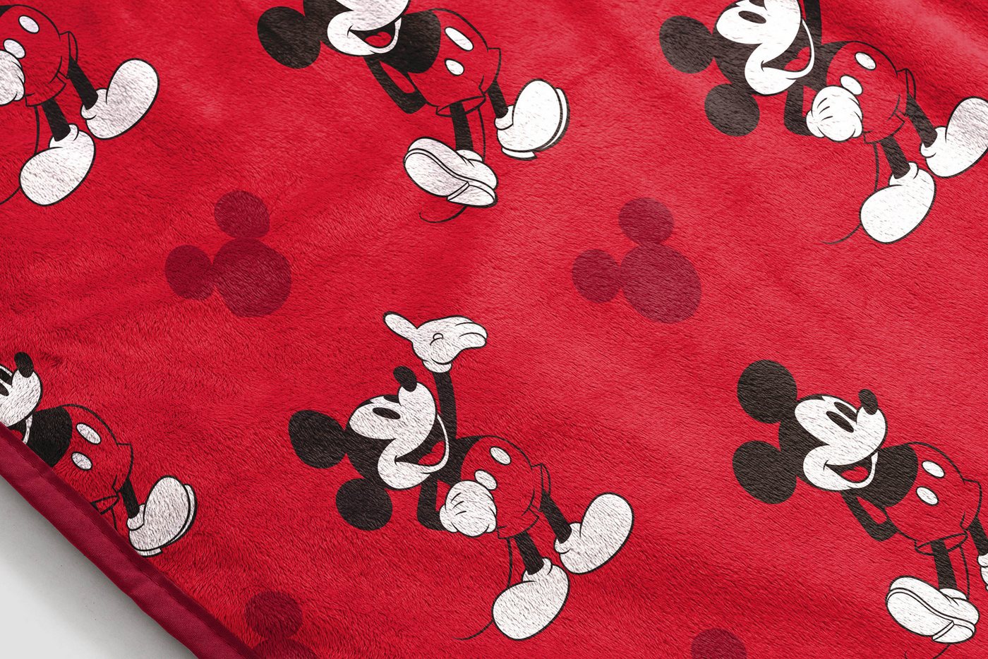 Kinderdecke Disney Decke Mickey Mouse, Disney, rot, gemütlich, 130 x 150 cm – Bild 5 von 5