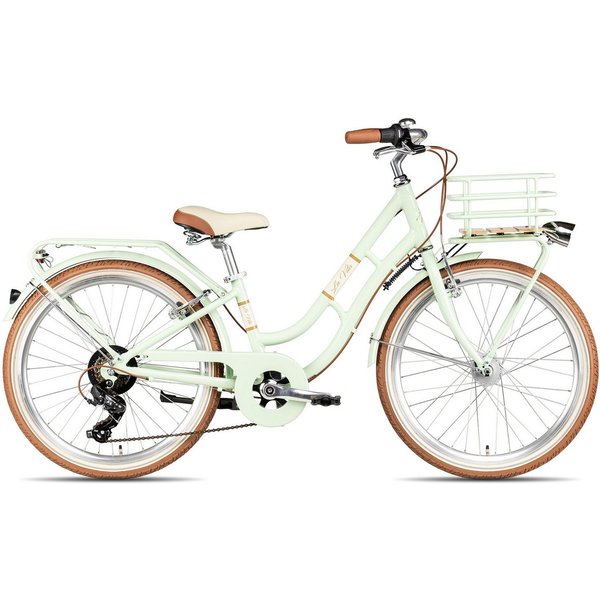 Maxim Kinderfahrrad Maxim La Vita 7 24, 7 Gang Shimano Tourney 7 Schaltwerk, Kettenschaltung, Straßenausstattung grün