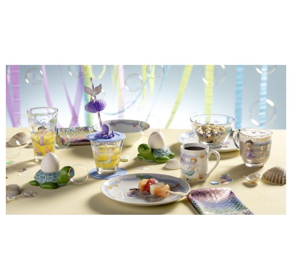 LEONARDO Kindergeschirr-Set Leonardo Eierbecher Bambini Avventura Schildkröte – Bild 5 von 5