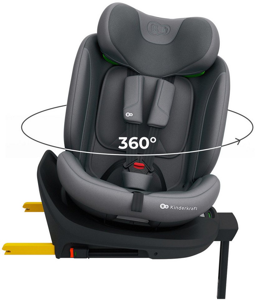 Kinderkraft Autokindersitz I-360 2 PLUS, ab: Geburt, bis: 12 Jahren, ab: 40 cm, bis: 150 cm, 360° – drehbarer Kindersitz – Bild 5 von 5