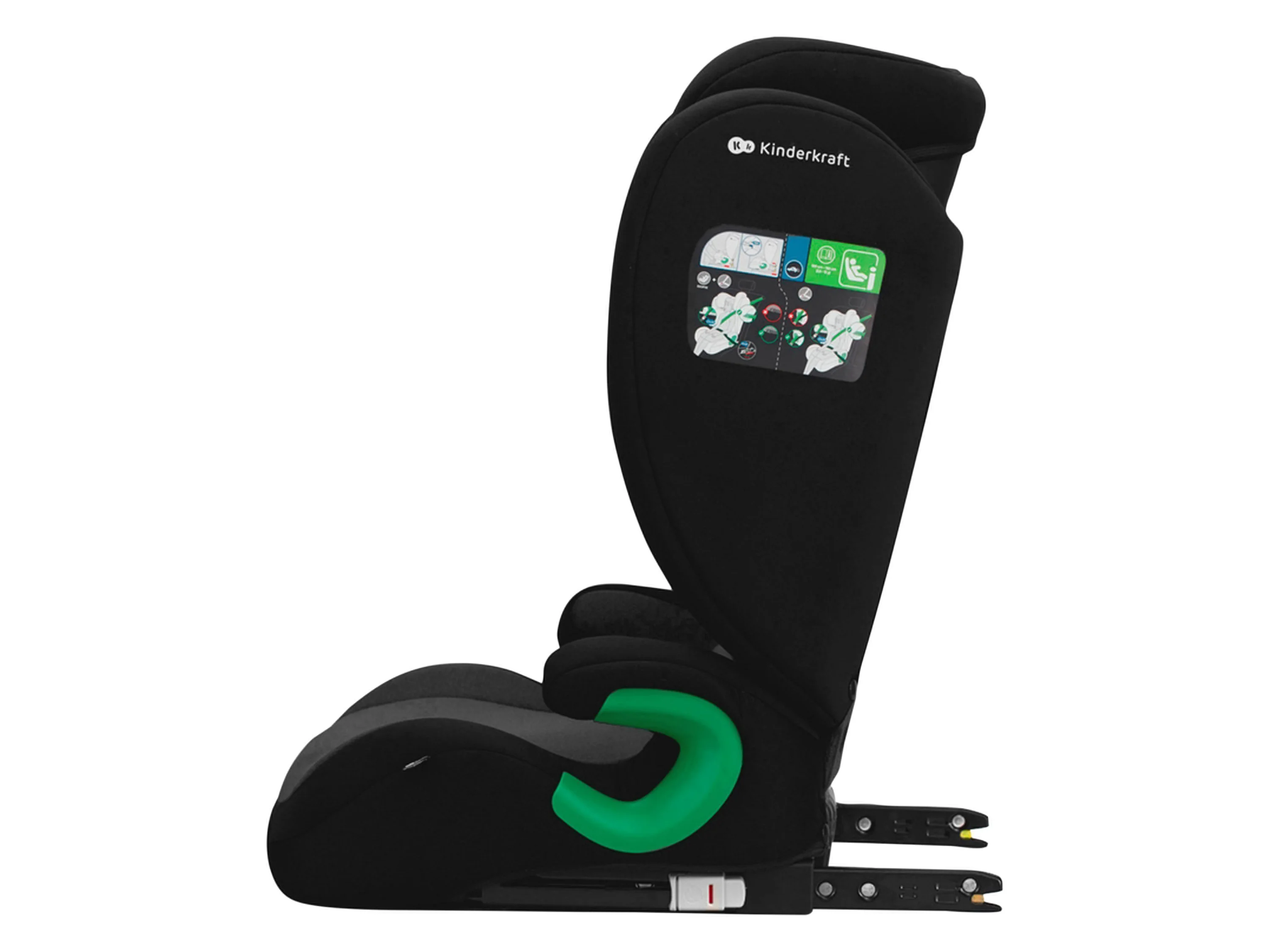 KINDERKRAFT Autositz JUNIOR FIX 2 (graphite black) – Bild 4 von 4