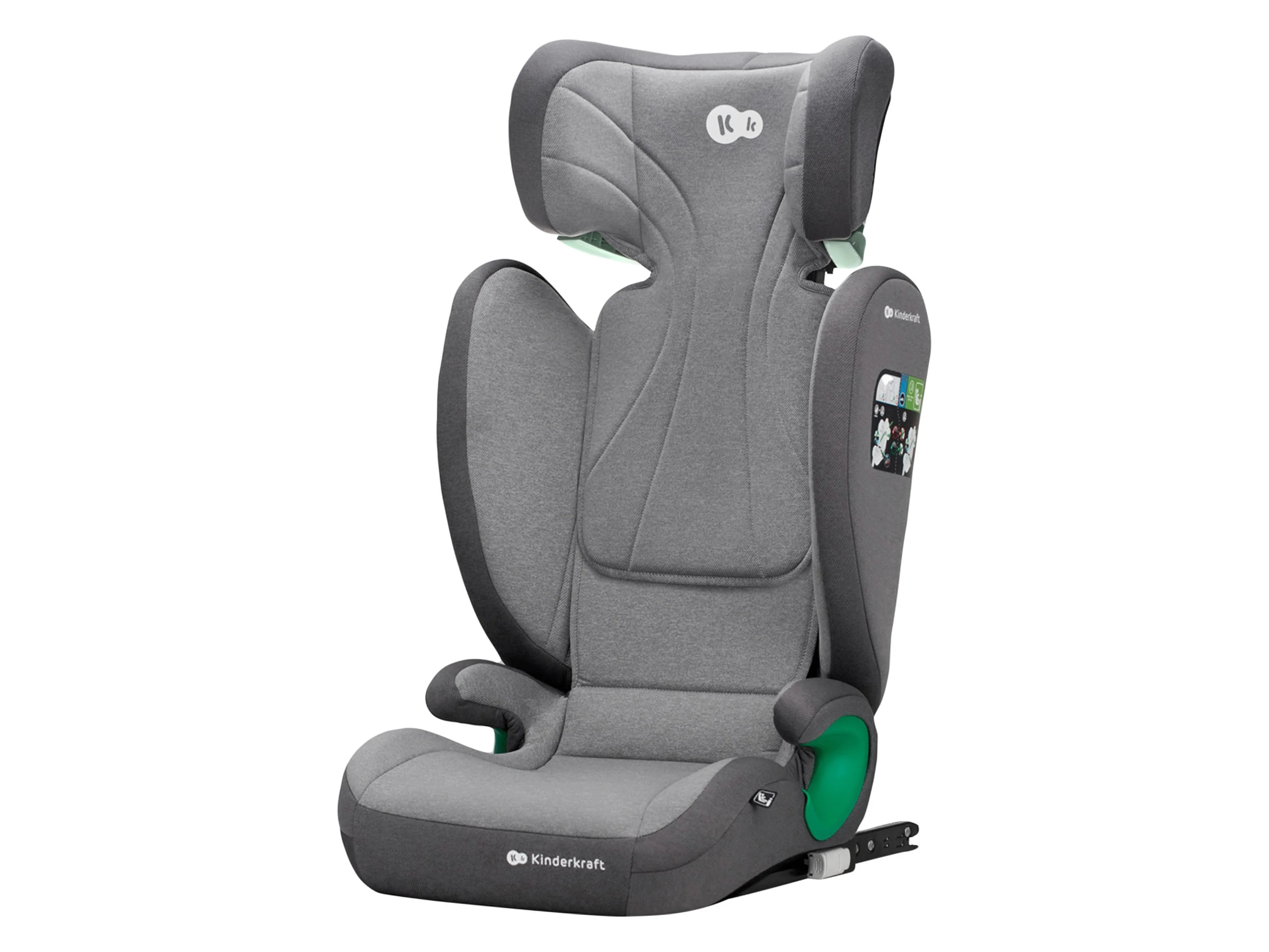 KINDERKRAFT Autositz JUNIOR FIX 2 (Rocket Grey) – Bild 3 von 4