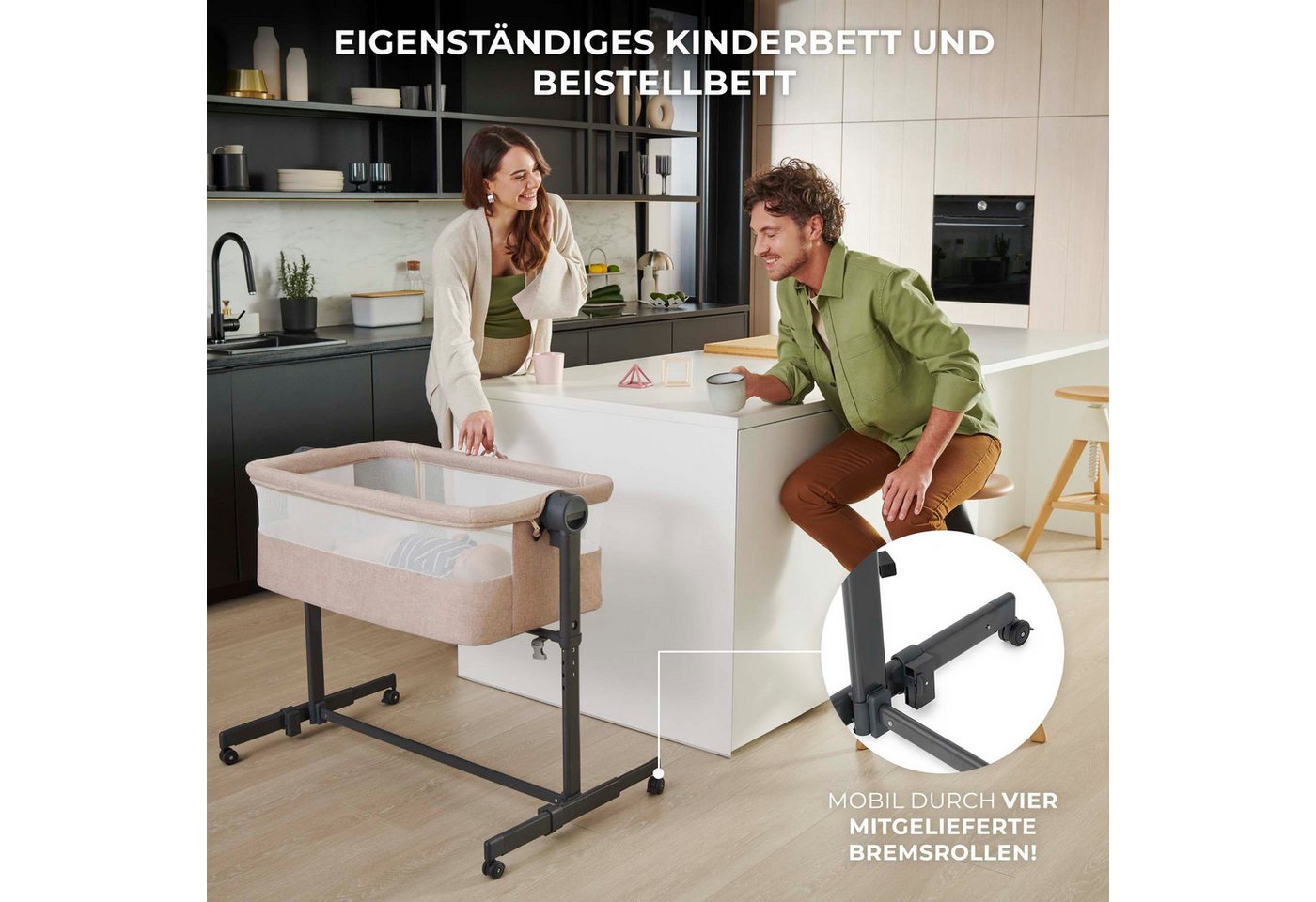 Kinderkraft Beistellbett Neste Up 2 – Bild 2 von 5