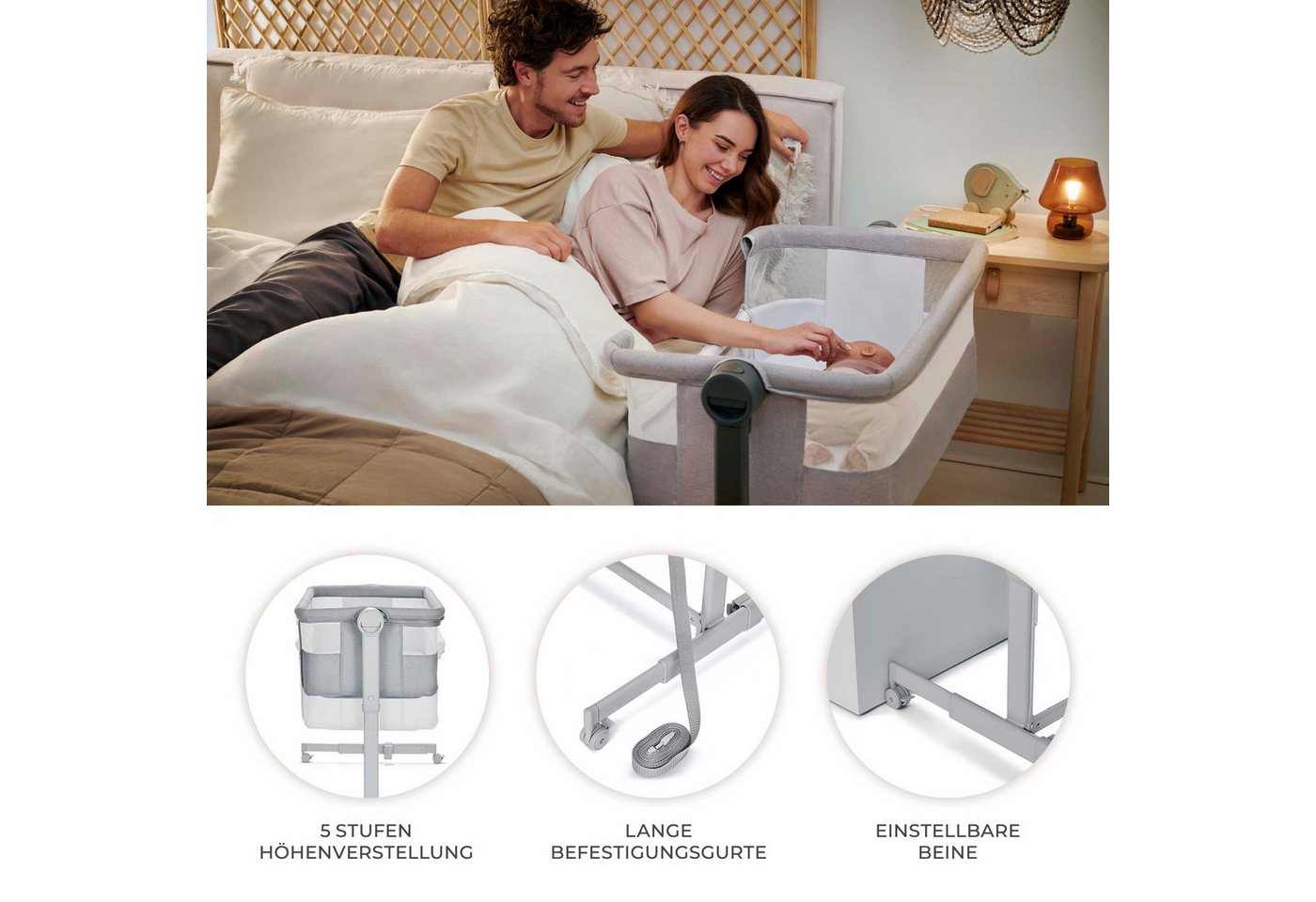 Kinderkraft Beistellbett Neste Up 2 – Bild 3 von 5