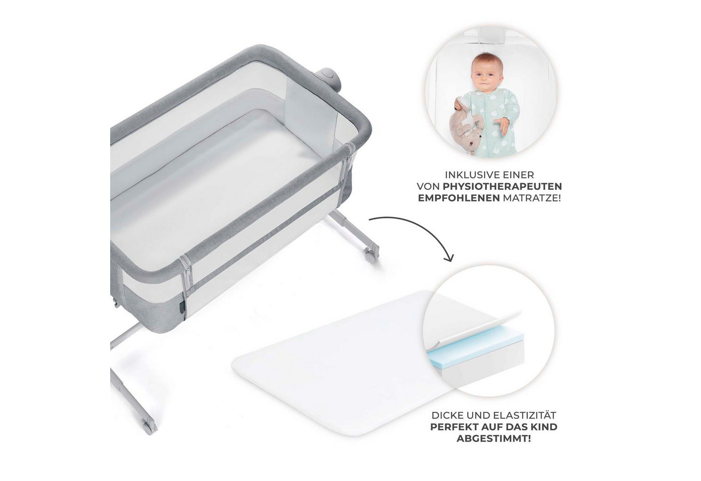 Kinderkraft Beistellbett Neste Up 2 – Bild 4 von 5