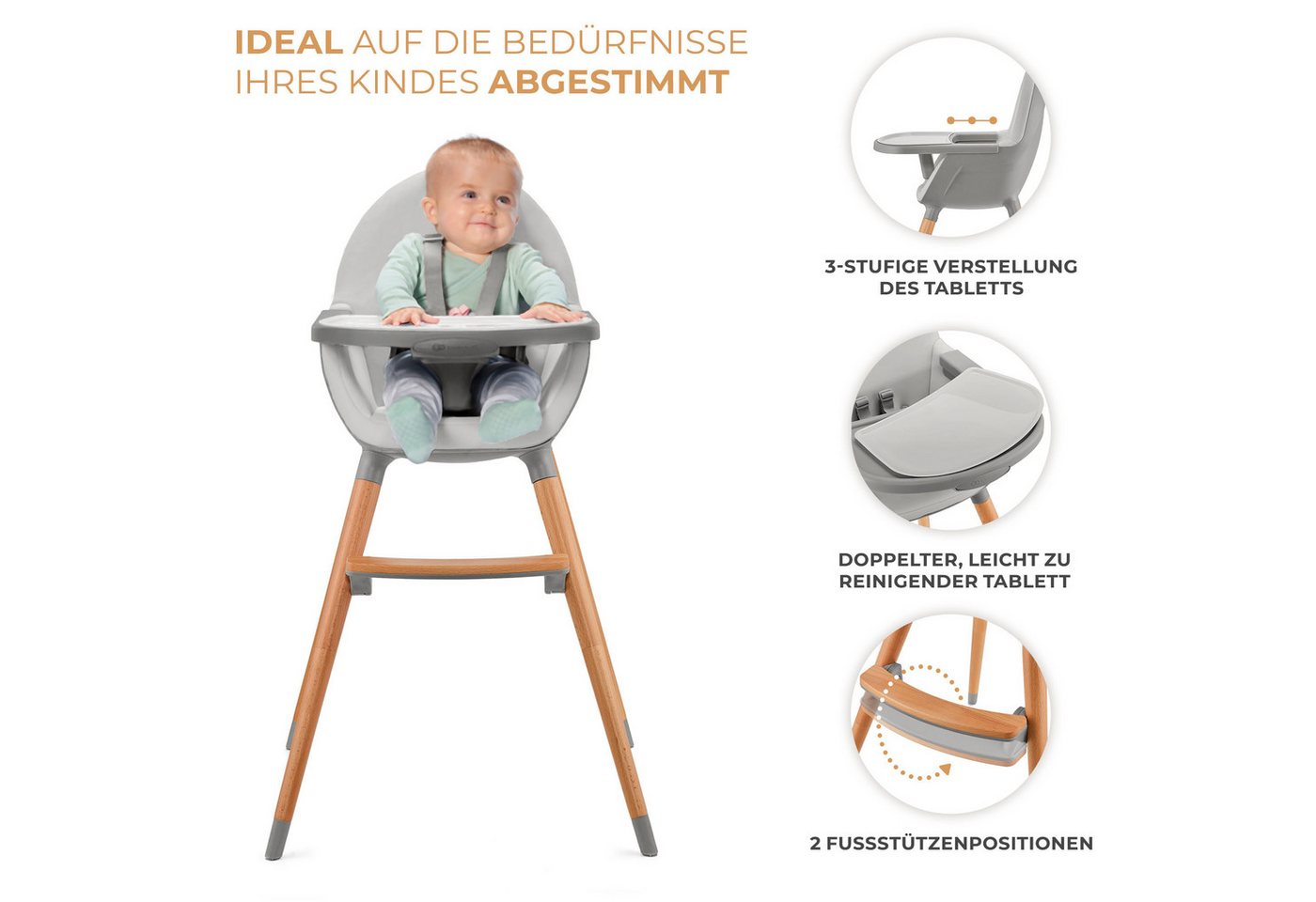 Kinderkraft Hochstuhl FINI 2 – Bild 5 von 5