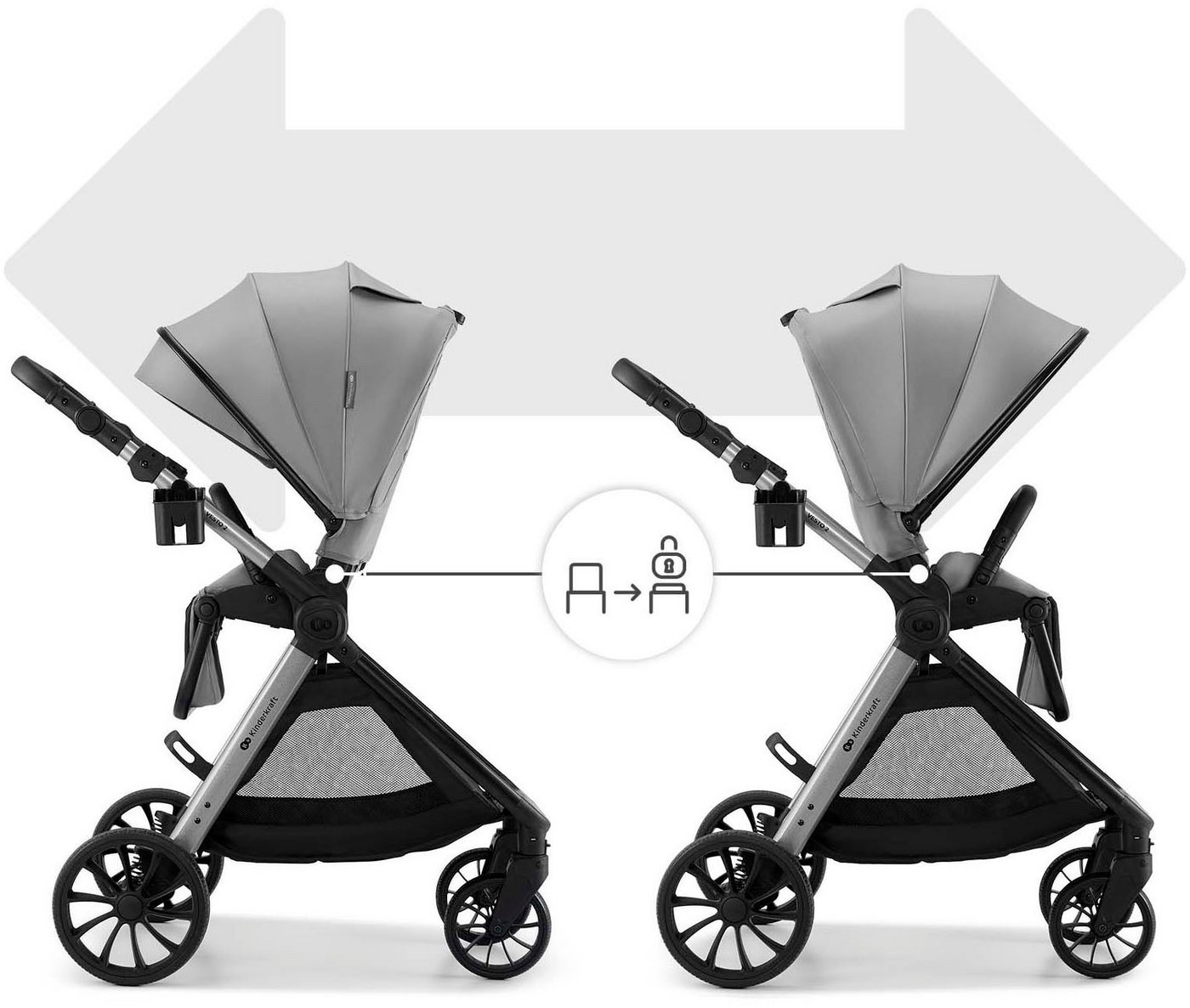 Kinderkraft Kinder-Buggy VESTO 2, (Set, 6-tlg) – Bild 4 von 5