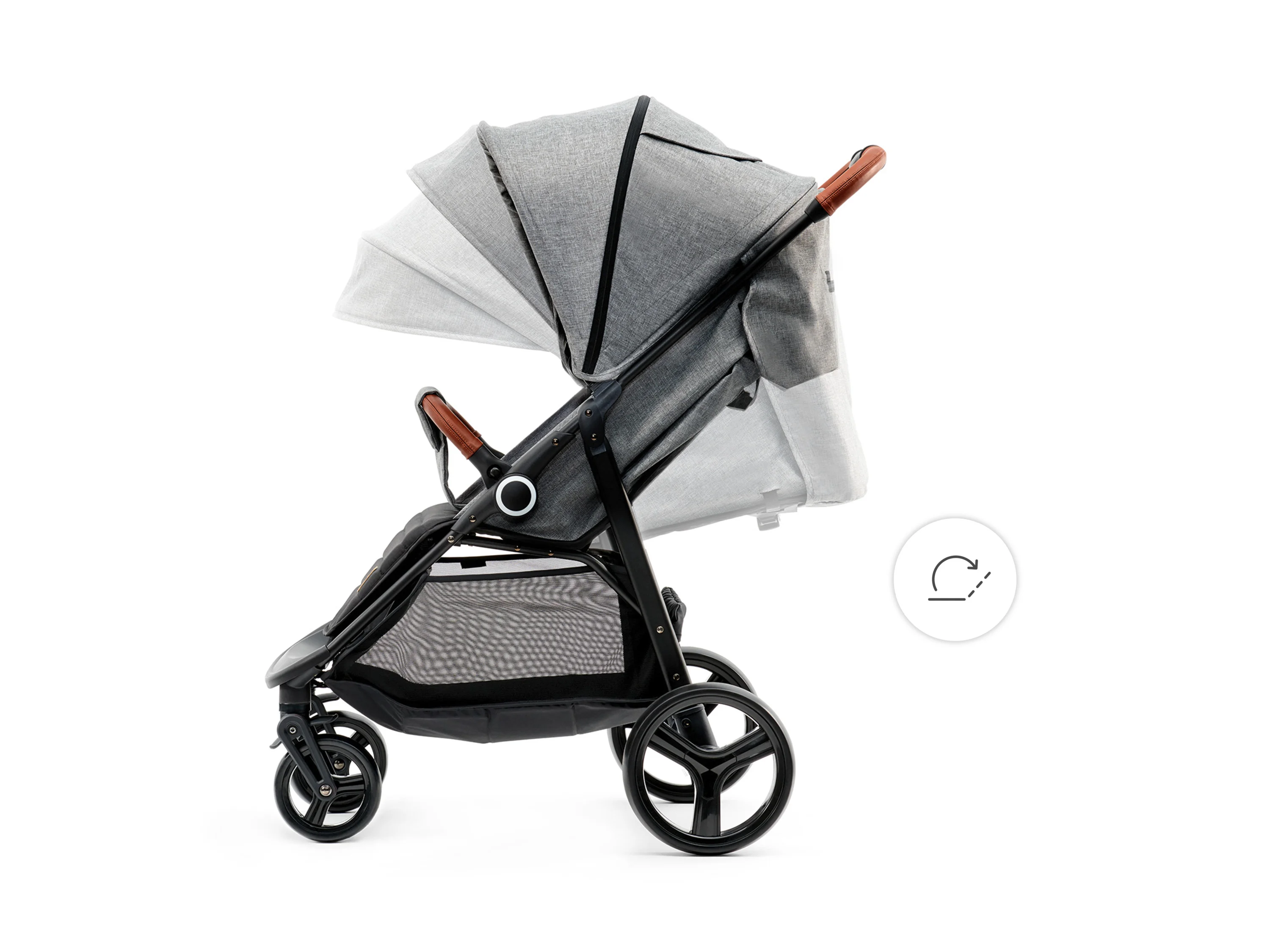 KINDERKRAFT Kinderwagen GRANDE Classic (Grau) – Bild 3 von 4