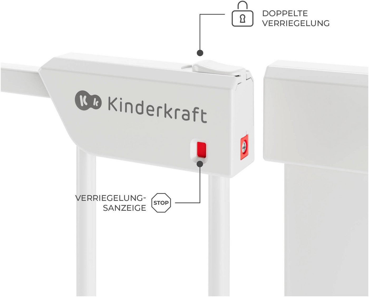 Kinderkraft Türschutzgitter SAFE SNAP – Bild 3 von 5