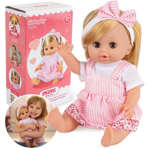 Kinderplay Dolls & Strollers Babypuppe Puppe MiMi 30 cm – sprechendes Baby – Rollenspielspaß für Kinder