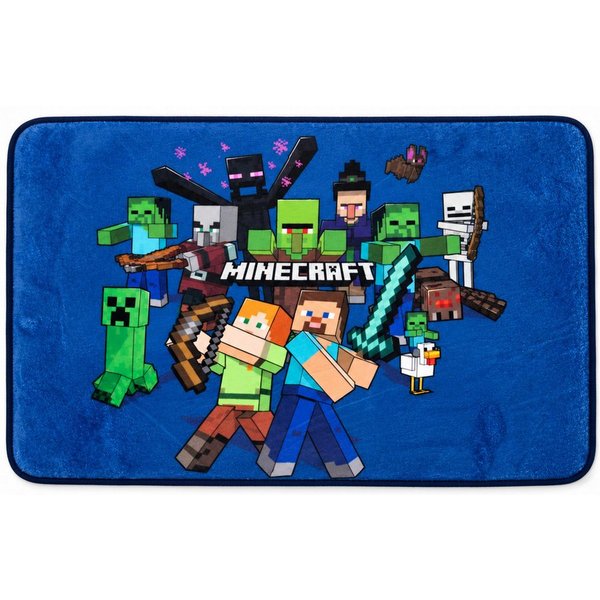 Minecraft Kinderteppich Minecraft Steve Alex Kinder Teppich Badvorleger Matte 40x60 cm, Rechteck