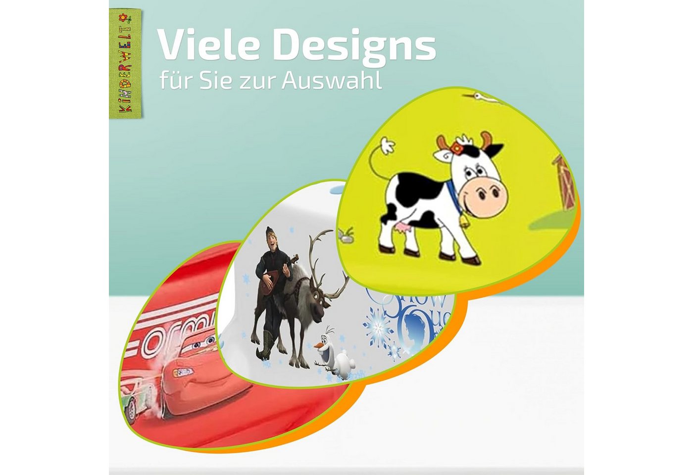 KiNDERWELT Tritthocker Premium stabiler Tritthocker Tier Motiv weiß – Bild 4 von 5