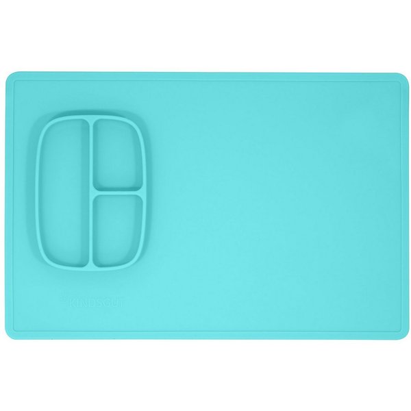KINDSGUT Spielmatte, Mal- & Bastelunterlage, mint, Silikon, geprüft, BPA-frei