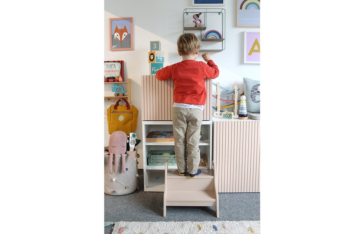 KINDSGUT Tritthocker für Kinder, Sand, Umweltfreundlich – Bild 2 von 5
