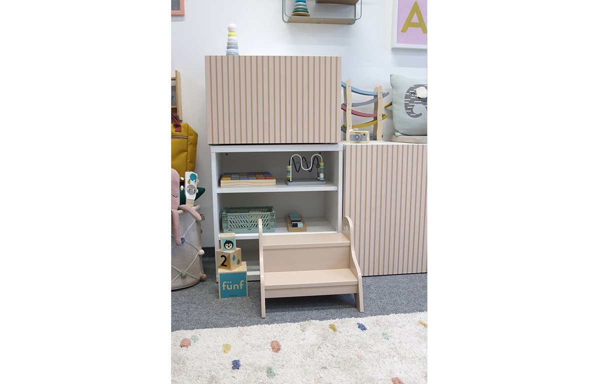 KINDSGUT Tritthocker für Kinder, Sand, Umweltfreundlich – Bild 5 von 5