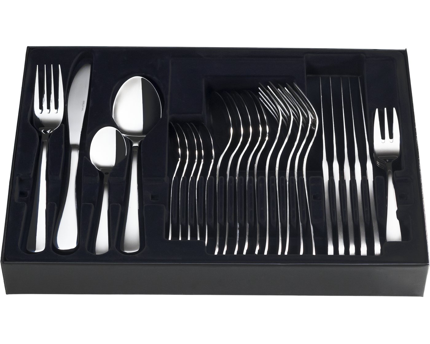 KING Besteck-Set »Oslo« (31-tlg), 6 Personen, Edelstahl 18/10, 2,5 mm, Edelstahl 18/10, inkl. Besteck-Etui, für 6 Personen – Bild 3 von 3
