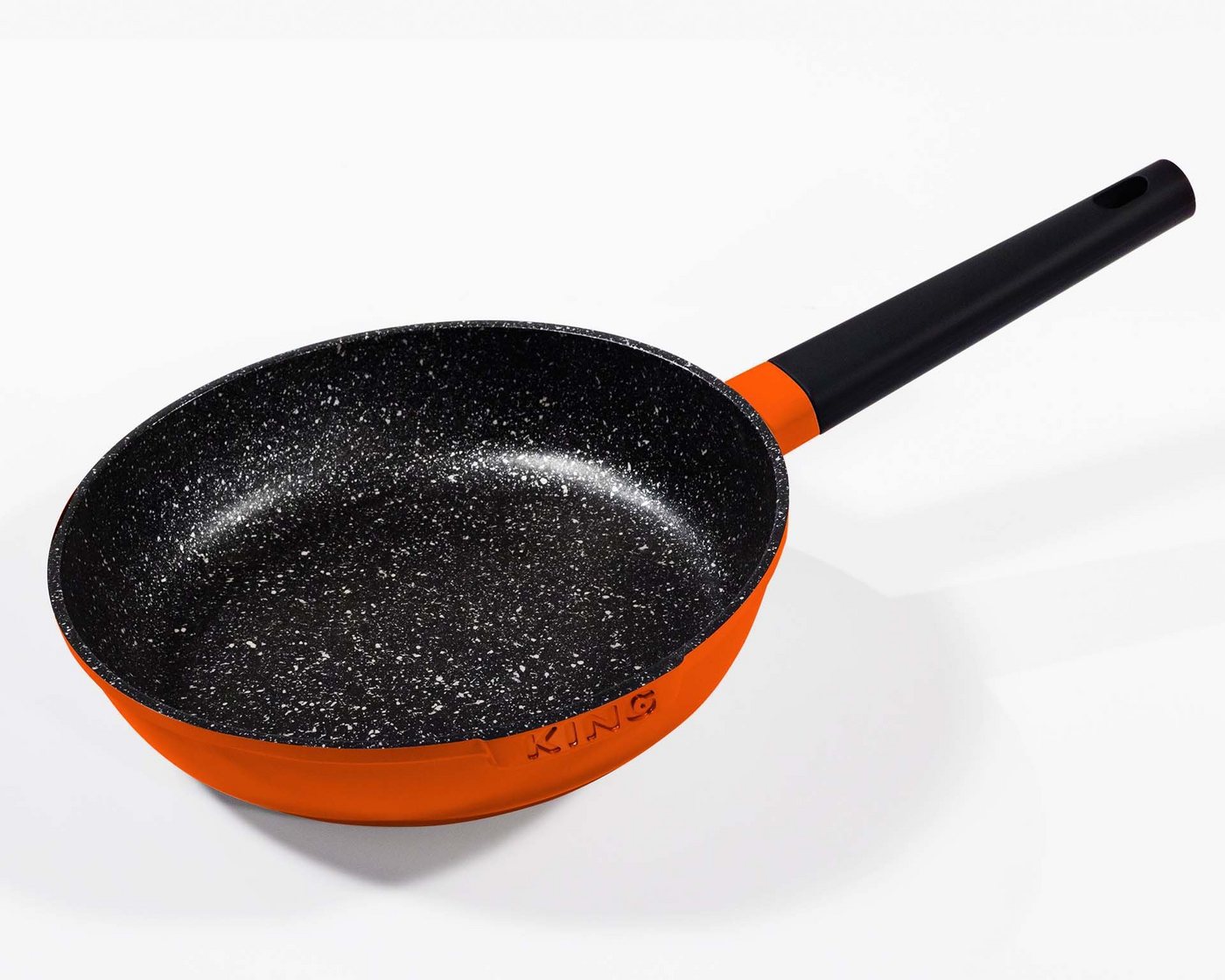 KING Bratpfanne Shine Orange, Aluminiumguss, Induktion – Bild 2 von 2