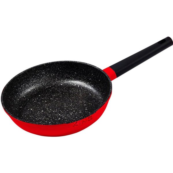 KING Bratpfanne Shine Red, Aluminiumguss (1-tlg), Induktion