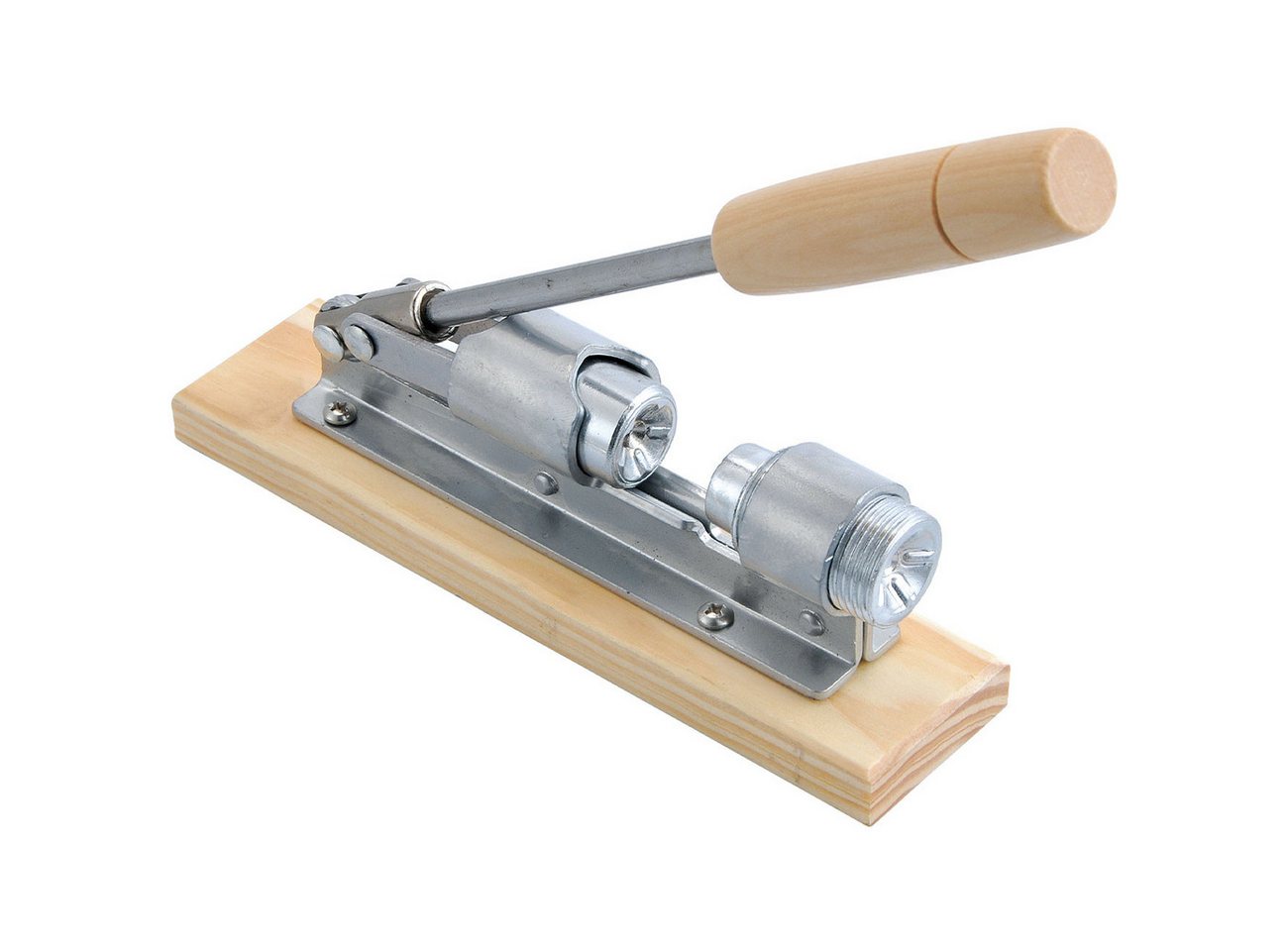 King Hoff Nussknacker Hebel-Nussknacker im Retro-Design, Holz & Metall, kraftsparend, Deko, Innovativer Nussöffner aus Holz und Metall Hebeltechnik für Walnüsse – Bild 4 von 5