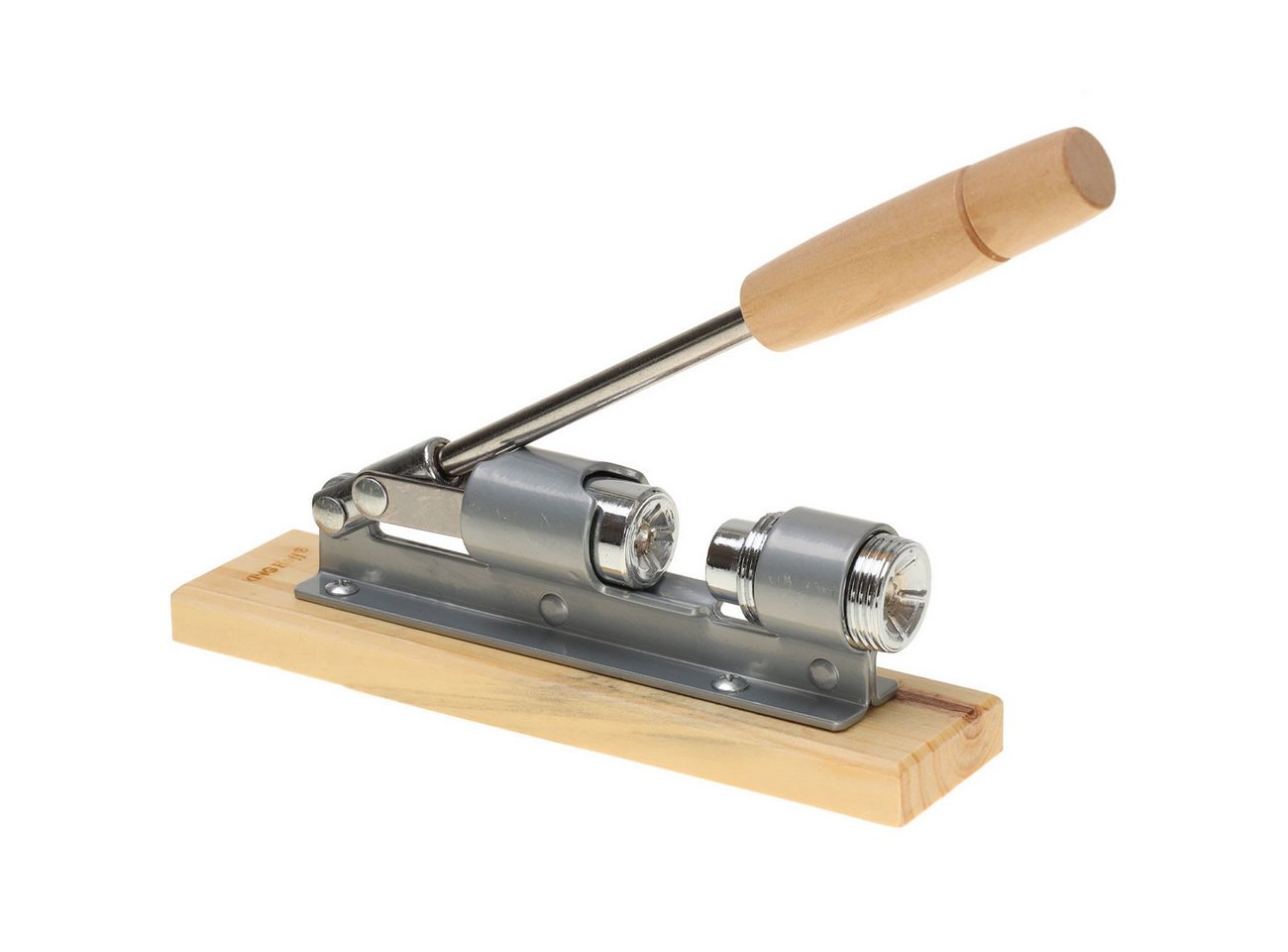 King Hoff Nussknacker Hebel-Nussknacker im Retro-Design, Holz & Metall, kraftsparend, Deko, Innovativer Nussöffner aus Holz und Metall Hebeltechnik für Walnüsse – Bild 5 von 5