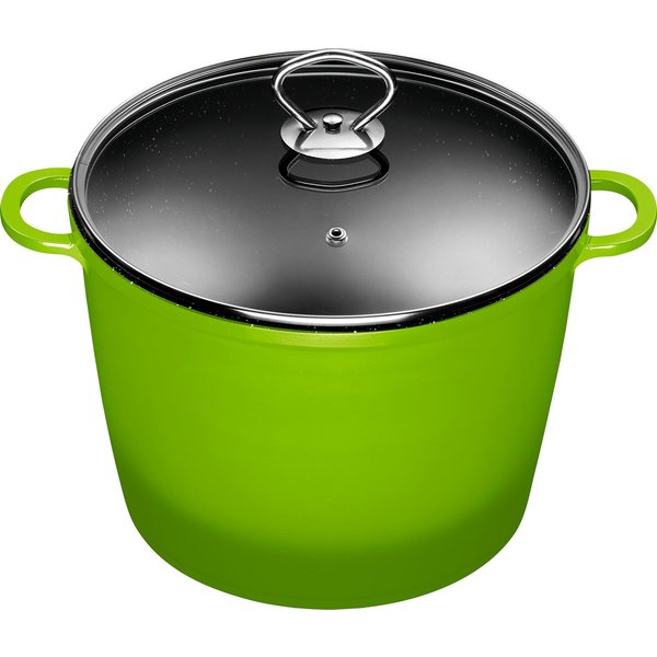 KING Kochtopf, Aluminiumguss, mit keramischer Innenbeschichtung, Ø 24 cm, 7 Liter, Induktion