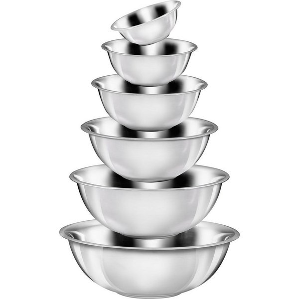 KING Schüssel, Edelstahl, (Set, 6-tlg), für den täglichen Gebrauch