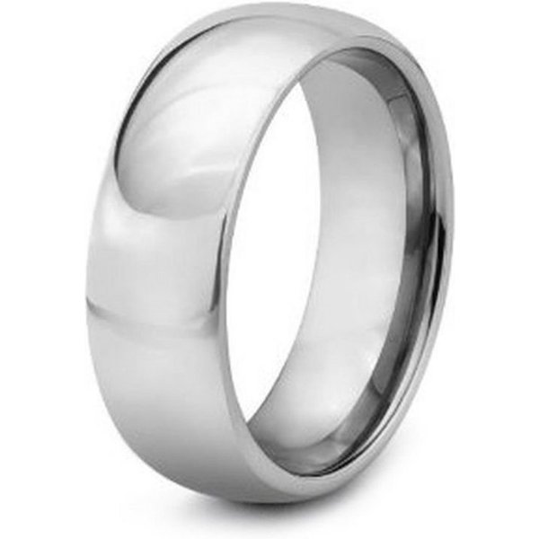 Kingka Partnerring "Tungsten Eternity" Klassischer Wolfram Partner Ring
