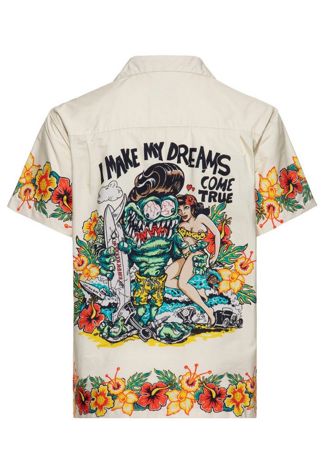 KingKerosin Kurzarmhemd I Make My Dreams Come True mit auffälligem Motivprint – Bild 2 von 5