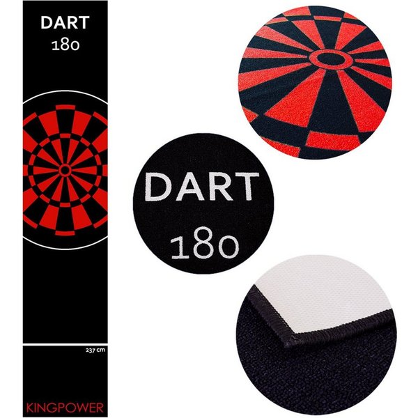 Kingpower Dartmatte Dart Matte Dartteppich Turnier Matte Dartmatte Teppich Darts 2 Größen