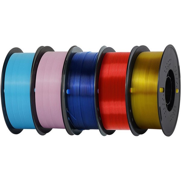 KINGROON Filament 3D Drucker PETG Filament 1,75mm 5KG Set 5 Farben, Hohe Maßgenauigkeit & Zähigkeit 3D-Druckmaterialien