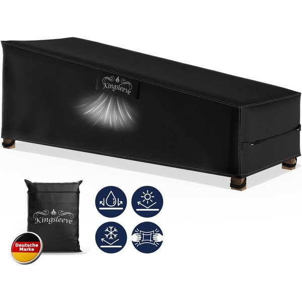 Kingsleeve Gartenmöbel-Schutzhülle, Wasserdicht Winterfest Abdeckplane Gartenmöbel Liege 200x75x40/70 cm