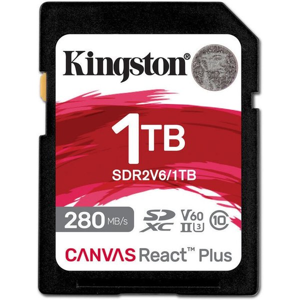 Kingston 1TB Canvas React Plus SDXC UHS-II 280R/150W U3 V60 Speicherkarte