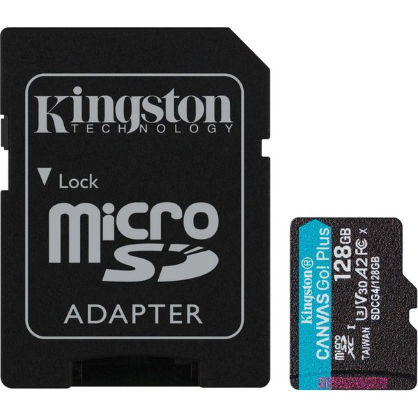 Kingston Kingston Canvas Go! Plus 128 GB microSDXC, externer Speicher (128 GB GB)