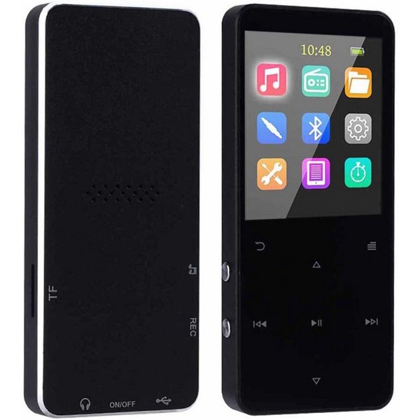 KINSI 16GB verlustfreier Bluetooth MP3, Studenten-Walkman, Musikspieler MP3-Player (16 GB, bluetooth, Fotoalbum, Wecker, E-Reader, Bluetooth 5.0, 1,8-Zoll-Farbb