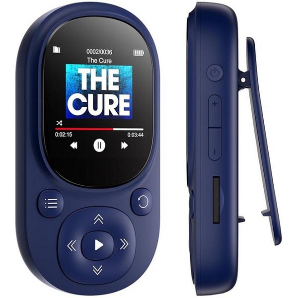 KINSI MP3 Player Bluetooth 5.3 64GB, Sport Musikplayer mit TFT Display MP4-Player (64 GB, Bluetooth, Unterstützt bis 128GB TF Karte, mit unabhängiger Lautstärke