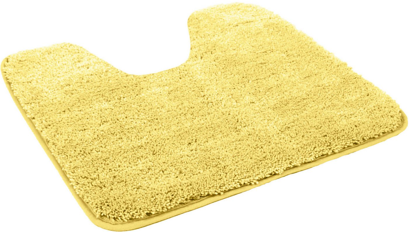 KiNZLER Badematte Chaozhou, Badvorleger, Badezimmer Teppich, Höhe 20 mm, rutschhemmend beschichtet, fußbodenheizungsgeeignet, Polyester, WC-Vorleger mit Ausschn – Bild 2 von 3