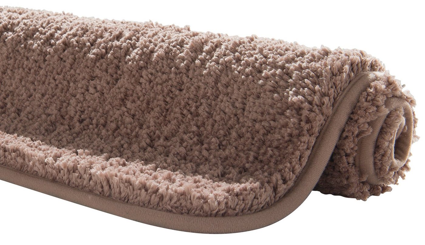 KiNZLER Badematte Chaozhou, Badvorleger, Badezimmer Teppich, Höhe 20 mm, rutschhemmend beschichtet, fußbodenheizungsgeeignet, Polyester, rechteckig, Badteppich, – Bild 3 von 4