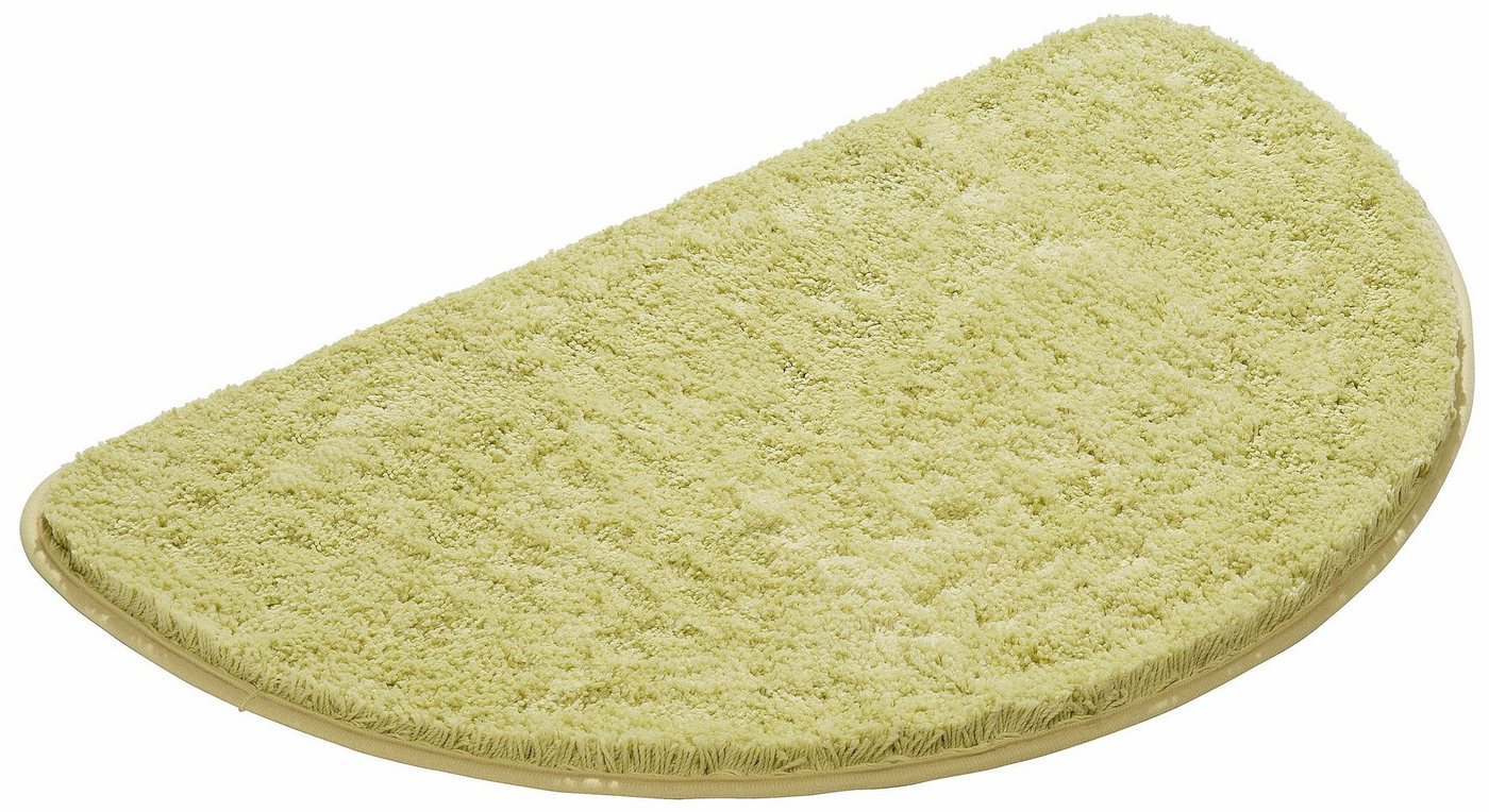 KiNZLER Badematte Chaozhou, Badvorleger, Badezimmer Teppich, Höhe 20 mm, rutschhemmend beschichtet, fußbodenheizungsgeeignet, Polyester, halbrund, Badteppich, U – Bild 2 von 3