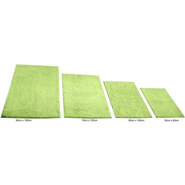 KiNZLER Badematte Chenille, Badvorleger, Badezimmer Teppich, Höhe 18 mm, rutschhemmend beschichtet, fußbodenheizungsgeeignet, Polyester, rechteckig, Badteppich,