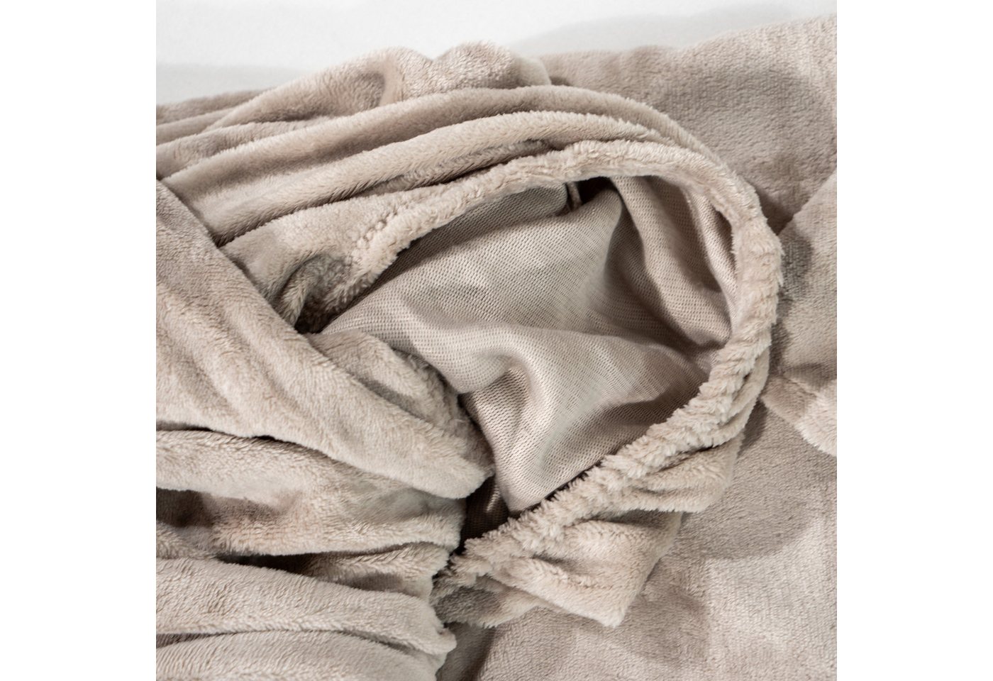 KiNZLER Spannbettlaken Cashmere Touch, Microfaser, Gummizug: rundum, (1 Stück), extra weich und warm – Bild 2 von 2
