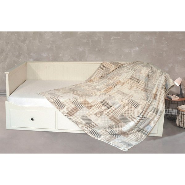 Wohndecke Kaschmirtouch, KiNZLER, elegantes Allover-Design, Kuscheldecke, bedruckt, 150x200 cm