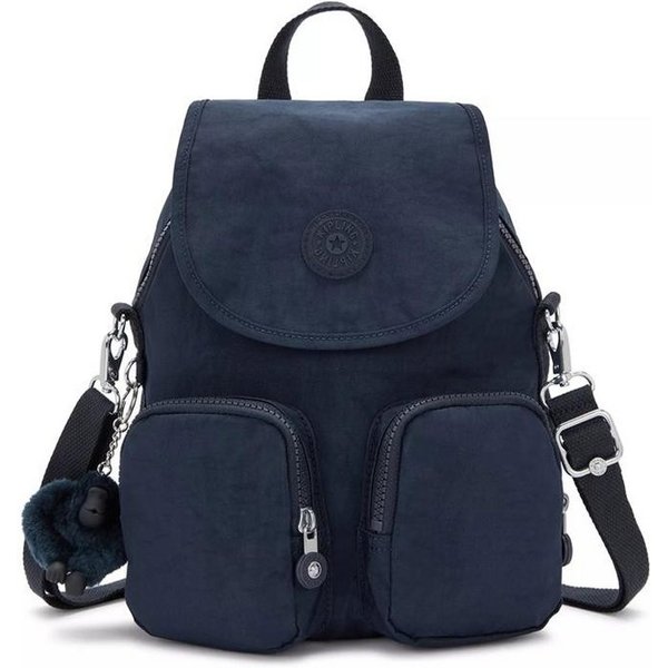 KIPLING Schultertasche FIREFLY UP, kleiner Rucksack, Blue Bleu 2 (blau), wandelbar zur Schultertasche