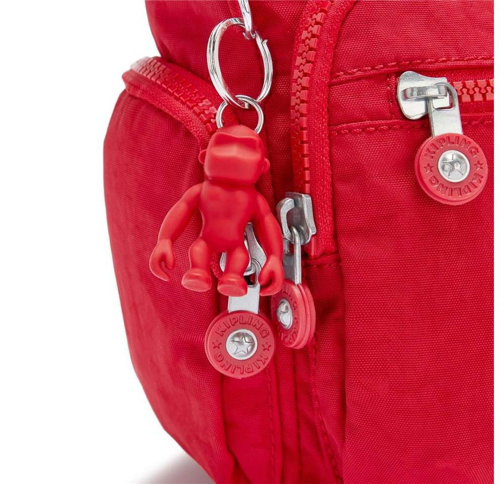 KIPLING Umhängetasche GABBIE S, Klein in Rot Schultertasche mit vielen Fächern – Bild 5 von 5