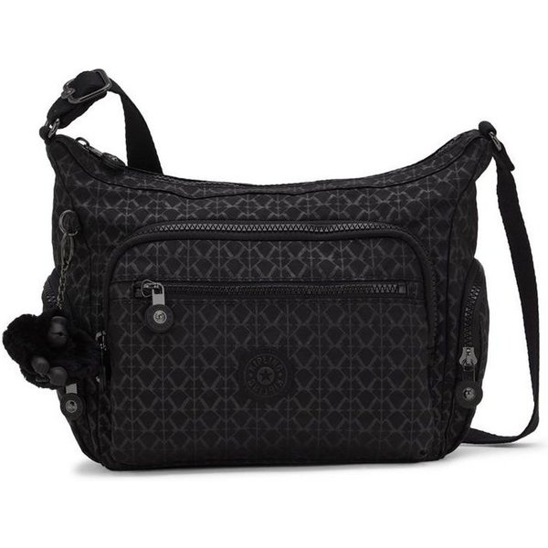 KIPLING Umhängetasche GABBIE S, Kleine Umhängetasche, Signature Emb (schwarz), Schultertasche
