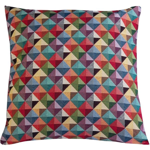 Kissenhülle TALOS, B 48 cm x L 48 cm, Mehrfarbig, mit Dreiecksmuster