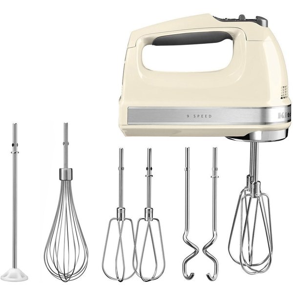 KitchenAid Handmixer 5KHM9212EAC ALMOND CREAM, 85 W, 9 Stufen